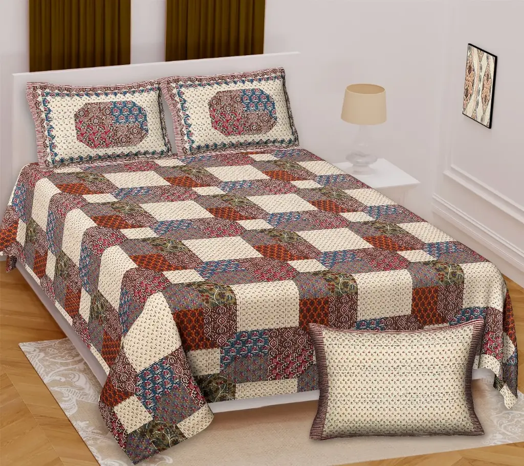 Block print bedsheet