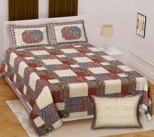 Block print bedsheet